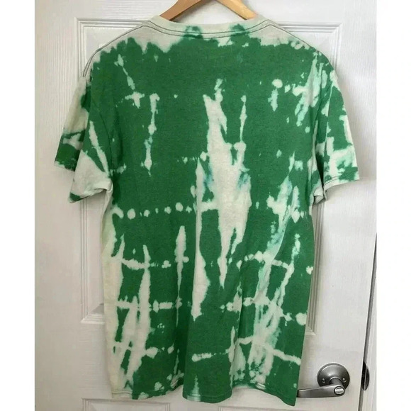 Ireland Tie Dye White Orange Green Clover T-Shirt Delta Pro Weight Size M - Picture 10 of 10
